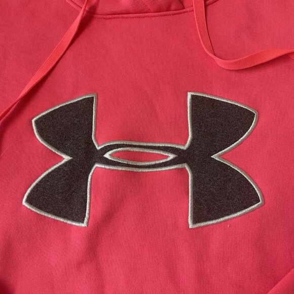 Under Armour Storm Hoodie Womens Medium Breast Cancer Awareness Hot Pink *Mark - Picture 3 of 8